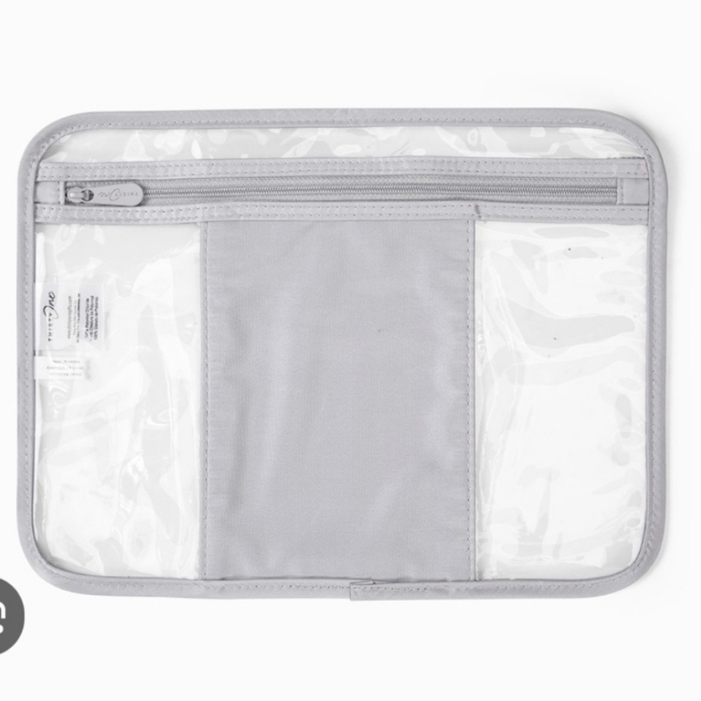 Clear and Gray Utility Tote Organizer